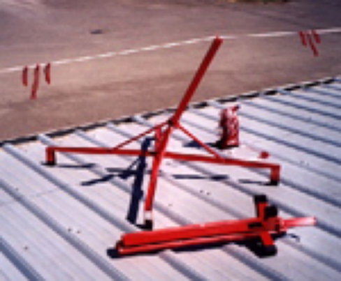 metal roof warning line system